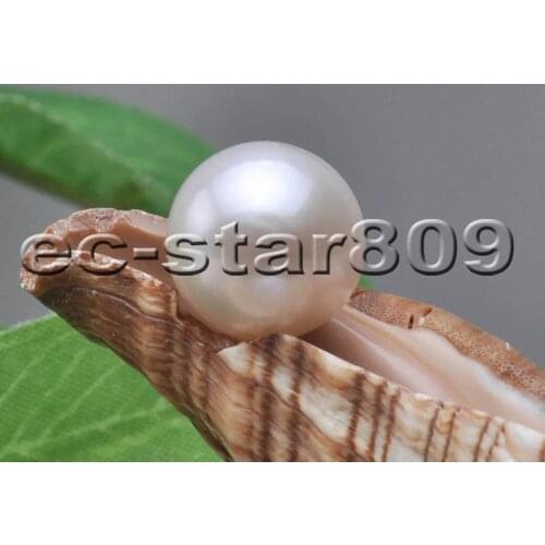 P5696 AA+ Natural 12.5mm White ROUND Edison KESHI PEARL LOOSE BEAD