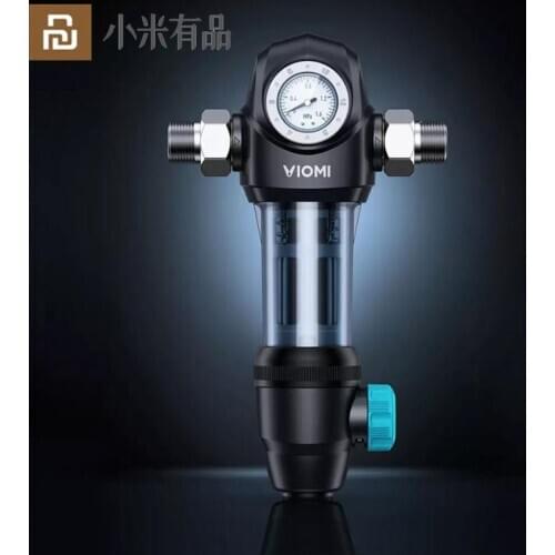 Youpin Pre-filter 2 Not Change Core Flushes Stainless Steel Filter Screen Water Pressure Monitoring Not Require Electricity Home