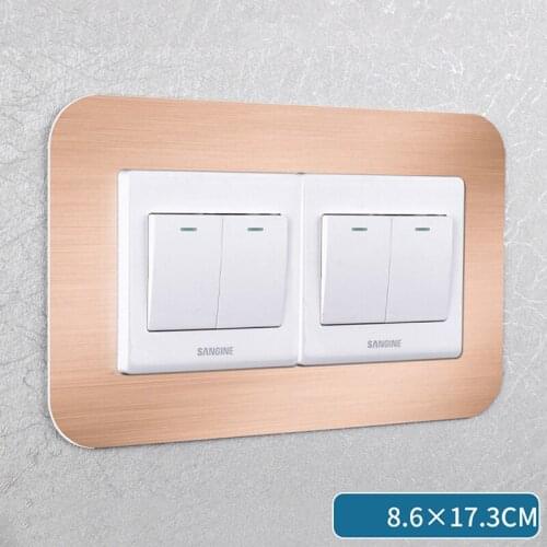 Simple Anti-Dirty Buckle Type Non-Adhesive Acrylic Switch Sticker Protective Cover For Home Living Room Dustproof Protective