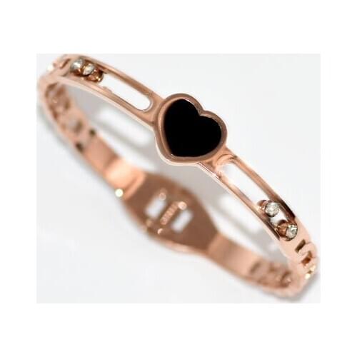 Simplicity Fashion Jewelry Heart Bracelet For Women Black Shell Cuff Bracelets Bangles Charms For Jewelry Making