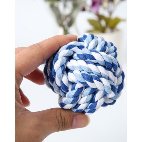 Random Color Puppy Dog Rope Knot Ball Toy Bite Resistant Pet Chew Toys For Small Medium Dogs Pets Supplies honden speelgoed