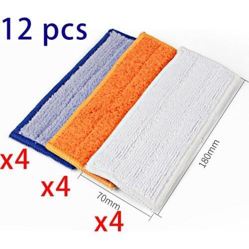 12 pcs/lot robot cleaner brushes spare parts 4pcs Wet Pad Mop +4pcsDamp Pad Mop + 4pcs Dry Pad Mop for iRobot Braava Jet 240 241