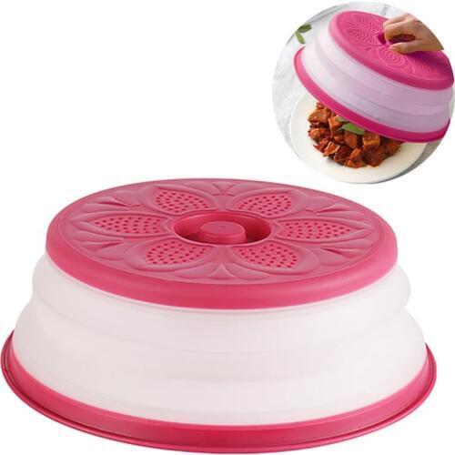 Collapsible Sealing Cover Food Storage Lid Microwave Oven Crisper Cap Refrigerator Dish Lids Plate Dustpoof Cover Kitchen Tool