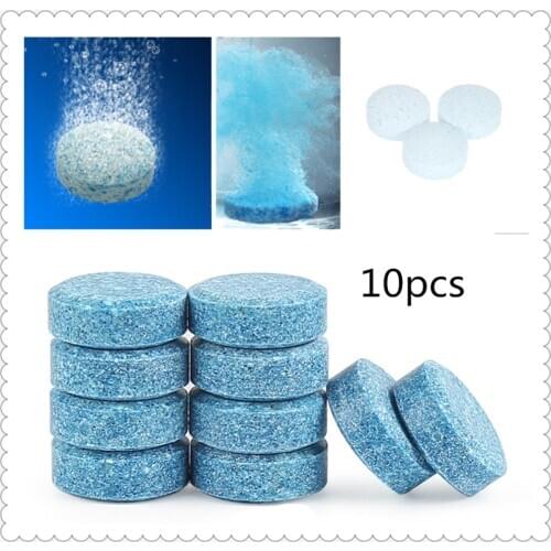 10PCS / pack car windshield wiper effervescent tablets clean solid for BMW E70 X5 M M3 M8 M550i E38 E91 E53 M550d M4 M3 E92