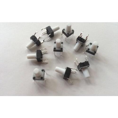 TONE PARTS TP-1101B Tact Switch 6*6*9.5mm Prong 4 Foot Move Original Spot