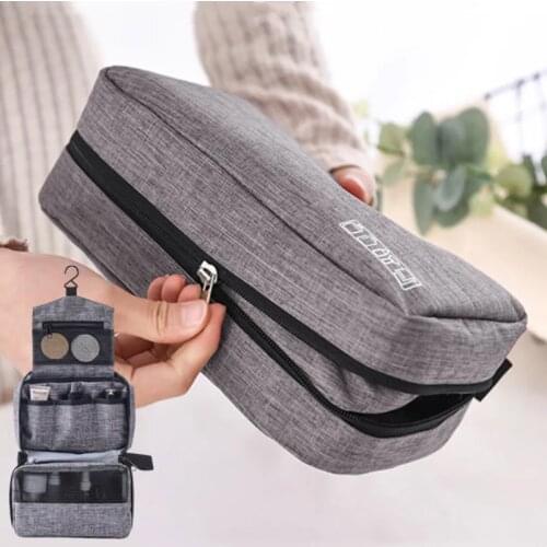 Men Women Hanging Cosmetic Bag Multifunction Travel Organizer Toiletry Wash Make up Storage Pouch Beautician Folding Makeup Bag