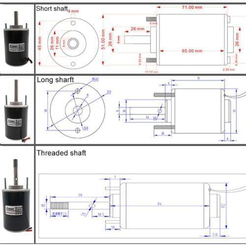 Bringsmart High Speed 30W 3500rpm 12V DC Motor Reversible 7000rpm 24V Micro Governor Motor Mini Generator 3420