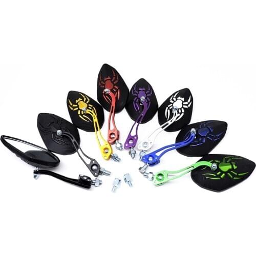 1 Pair 10mm moto rear view mirrors motorbike side for vespa piaggio motocross ATV Off-road scooter accessories motorcycle mirror