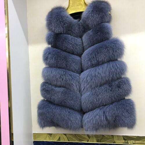2020 New Popular Real Fox Fur Vest Women Autumn Winter Plush Fashion Thick Warm Waistcoat New Arrivals