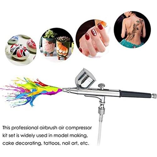 0.2-0.5 mm Dual Action Airbrush Pen Air Brush Spray Gun Sprayer Pen for Nail Art / body Tattoos Spray