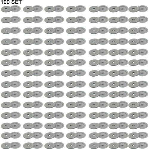 100pcs/lot Universal Grey Plastic Retainer Clip Seat Belt Stopper Buckle for Car Vehicle