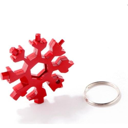18 In 1 Snowflake Tool Card Combination Multifunctional Octagonal Snowflake Screwdriver Universal Snowflake Wrench Outdoor Tools