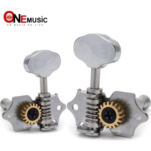 5 Sets 18:1 Gear Ratio Vintage Open Gear String Tuners Tuning Pegs Key Machine Head for Ukulele Acoustic Classical Guitar