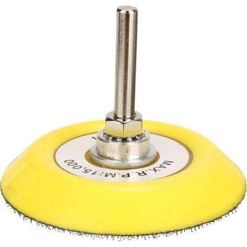 75mm Sander Disc Sanding Buffing Polish Backing Pad Backer Plate Polishing Pad with 6mm Shank Electric Grinder Rotary Tool