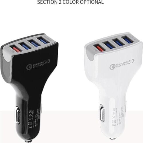 Car Charger QC3.0 fast charge multi-function car charger 4usb cigarette lighter car mobile phone laptop adapter