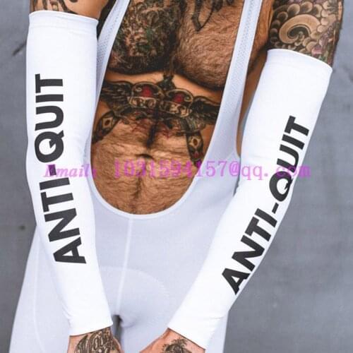 White cycling arm sleeve warmer suit thermal fleece winter keep warm leg warmer set ciclismo ropa uniform bike clothing bicycle