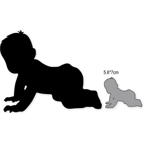 Baby cutting dies little girl metal stencil scrapbooking dies DIY Album paper card craft embossing die cuts new 2020