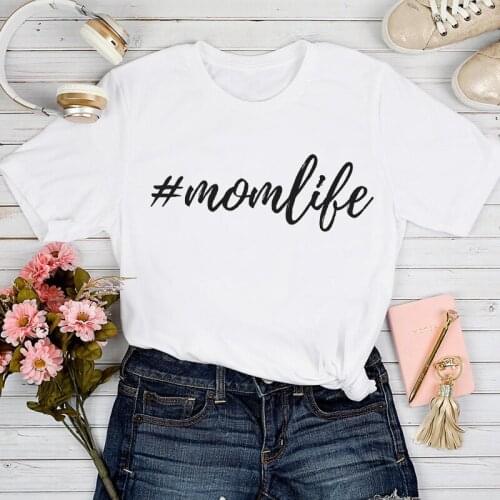 T-shirts Women 2021 Mom Life Mother Mama Fashion 90s Spring Summer Tshirt Top Lady Print Clothes Stylish Sexy Tee T-Shirt