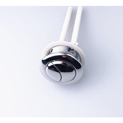 Electroplating round FLush button switch toilet water tank small round Dual Push Button ABS toilet water tank button,FL21011
