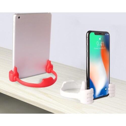 Creative Thumb Up Universal Mobile Phone Stand Holder Flexible Bracket Mount