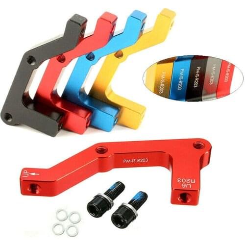 180/203mm IS-PM MTB Bicycle Disc Brake Bracket Adapter Front Rear Set Aluminum Rotor Mount Lever Bike for 160 180 203mm