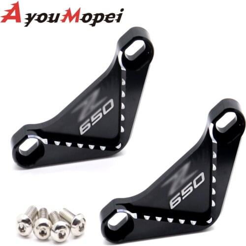 LOGO Z650 Motorcycle Racing Hook For KAWASAKI Z650 2017 18 19 2020 Left Right Billet Aluminum Z650