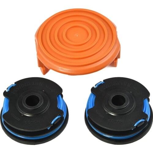 Grass Trimmer Hand Spool Cap Cover 2 Line Cutter Head For FLYMO CONTOUR 500 XP 700 POWER PLUS PTXT25 Brushcutter Lawn Mower