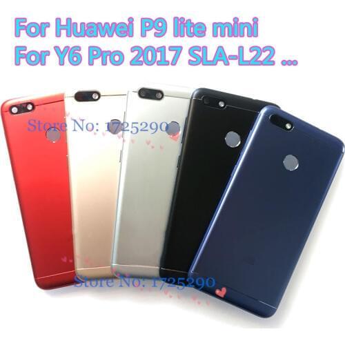 New Battery Door housing Rear back Cover case for Huawei Y6 PRO 2017 / P9 lite mini 5.0' SLA-L02 SLA-L22 L23 SLA-L03