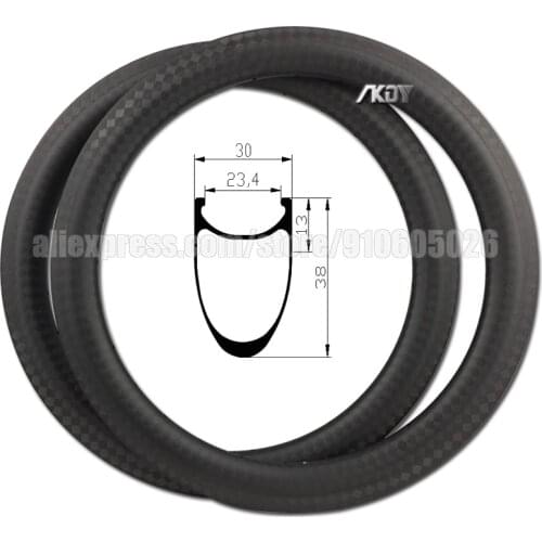 Rims 20 406 Carbon Clincher Disc Brake 24/28/32/36 Holes BMX Carbon Rims 20 Inches 38mm Depth 30mm Width Bicycle Wheels 20 Inch