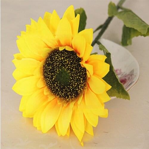 Single Sunflower Living Room Simulation Sunflower Simulation Sunflower Floor Flower Festival Party Layout Home Decoration Fruit