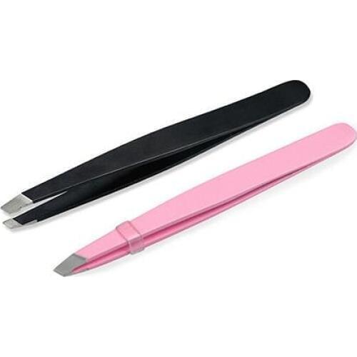 Useful Professional Eyebrow Tweezers Hair Beauty Slanted Stainless Steel Tweezer