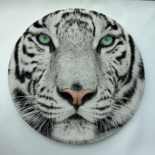 The tiger Print Custom Round Doormat Non-slip Rug Pad Carpet Kids Room Home Decor Floor Mat Water Absorption Mat