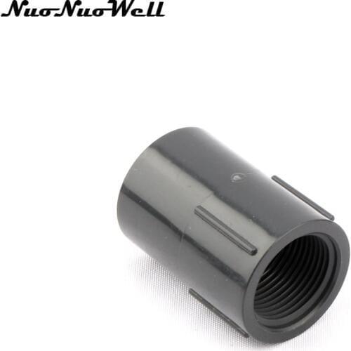 1pcs NuoNuoWell ANSI PVC 3/4" Thread Straight Connector Pipe Adapter Garden Irrigation Hose Fittings Aquarium Fish Tank Supplies