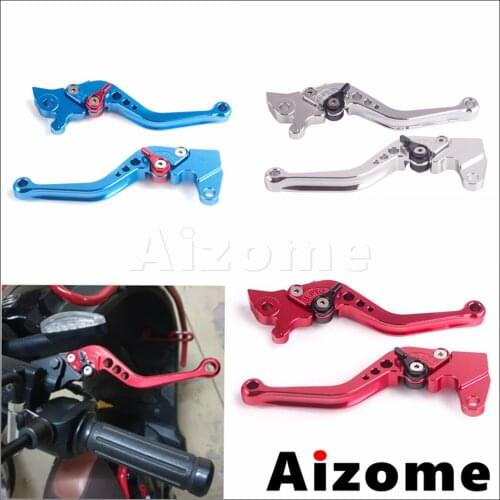 1Pair Aluminum Motorcycle Handle Brake Levers Front Disc Adjustable Rear Drum Clutch Lever For Yamaha JOG 100 Motorbike Scooter