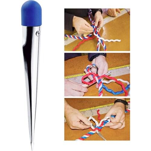 Stainless Steel Rope Splicing Fid Spike with Nylon Handle for Marine Yacht Fishing Accs New