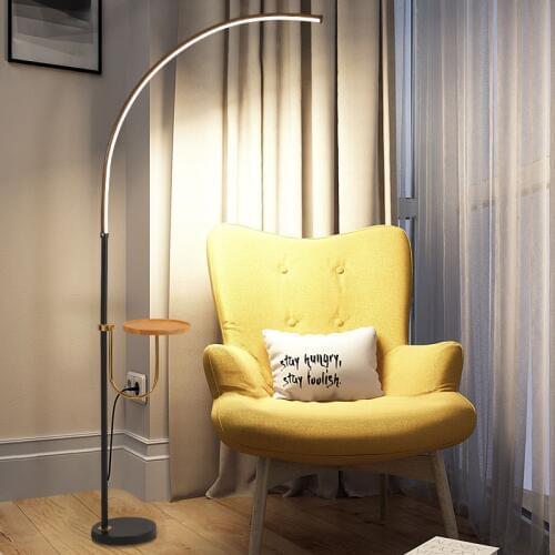 Nordic Minimalist LED Floor Lamps Standing Lamps Living Room Led Black/White Aluminum Luminaria Standing Lamps Lamparas Decorate