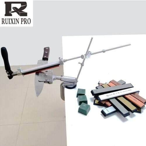 2020 RUIXIN 4 Generations Fixed Angle Sharpener Metal Material Knife Sharpening System Sharpening Stone Set with Stones