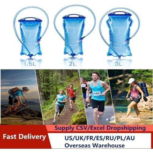 Outdoor Water Reservoir Water Bladder Hydration Pack Storage Bag BPA Free - 1.5L 2L 3L Running Hydration Vest Backpack