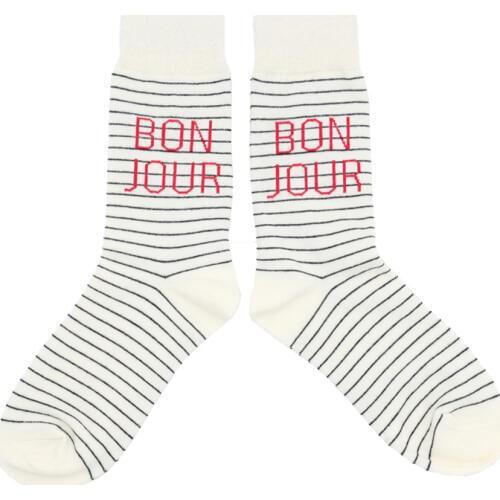 Womens Spring Autumn Harajuku Style Japanese Cotton Crew Socks Fashion Street Wild White Black Stripes Letters Fun Happy Socks