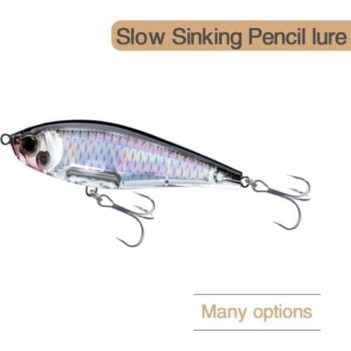 1PCS 70mm 7.8g Pencil Crankbait Fishing Lure Hard Bait Sinking Treble Hooks Hard Artificial Bait Fishing Lures Wobbler