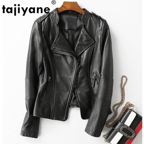 100% Real Genuine Leather Jacket Women Winter Jacket Women Sheepskin Coat 2020 Korean Short Moto Coats Clothes YK-8668 WPY70