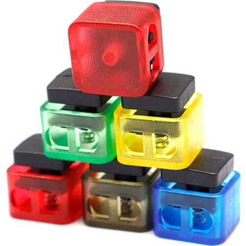 16*16mm 4pcs/pack Plastic Zipper Pull Cord Ends Belt Buckle For Paracord & Cord Tether Tip Cord Lock shoes latchet Accessories