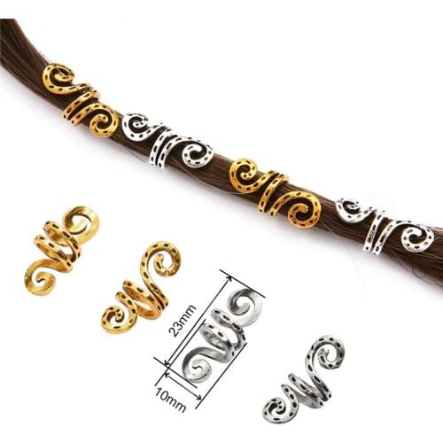 20 Pieces/Lot 10*23mm Metal Clasps Dirty Braid Clasp Ring Jewelry Accessories