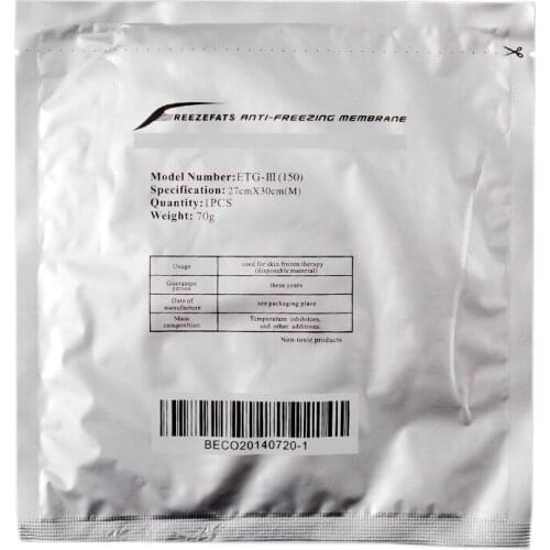 20PCS Antifreeze Membrane 27*30cm Antifreezing Anti-Freezing Pad For Cryo Therapy