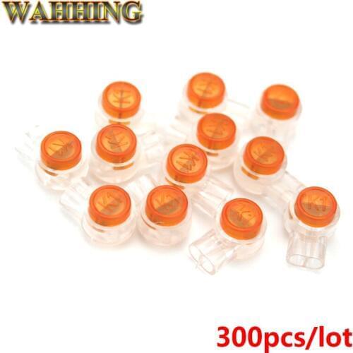 300pcs K1 Terminal Cable Connection Wire Terminals Quick-Fit Splicing K1 Connector Terminal Block For RJ45 Telephone light HY683