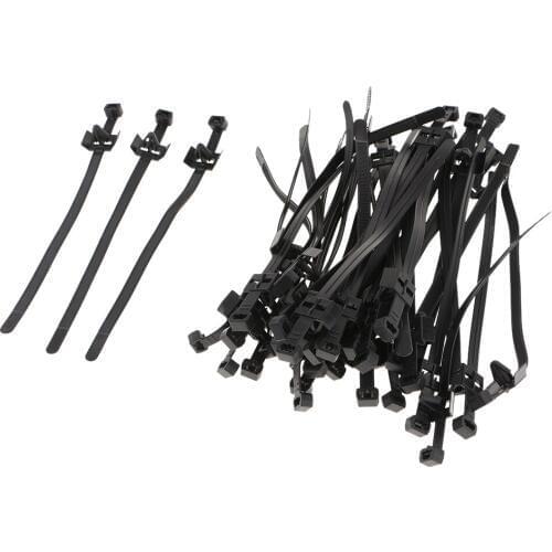 37 Pieces 200mm Releasable Plastic Zip Cable Tie Wrap Ratchet Wiring Fastener