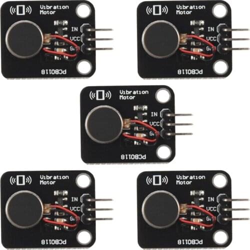 5Pcs 1027 5V Mobile Phone Flat Motor Shock Motor Module Mobile Phone Vibration Module for Arduino
