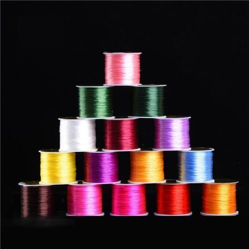 50Meters/roll Elastic Crystal Beading Cord Thread String for DIY Bracelets Stretch Bracelets Jewelry Making Necklace Supplies