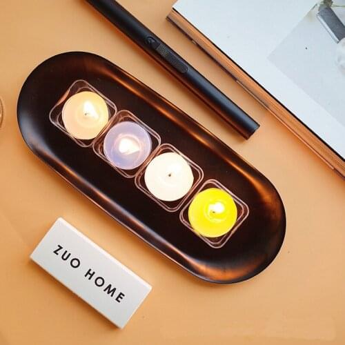 6PCS Clear Plastic Tea Light Container Cups Candle Mold Clear Round Shaped Tealight Cup Candle Making Material DIY Craft Kit