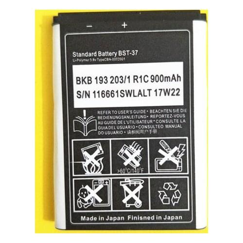 AZK 2PCS/LOT 900mAh BST-37 Battery For Sony Ericsson J100i K200i T280i V600 K610i W700 W710C W350 W800i W810i Z300i Phone